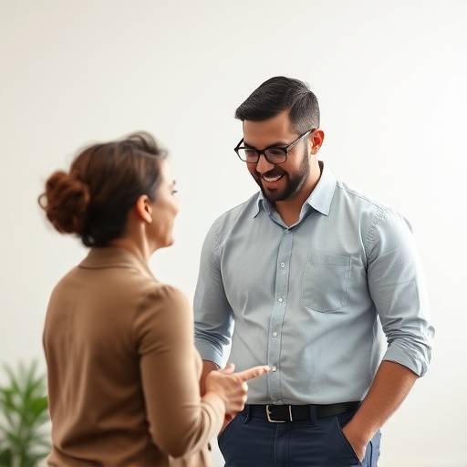 Un mentor guiando a un individuo, simbolizando la mentor&iacute;a de liderazgo.